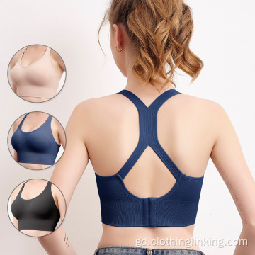 A ’ruith Yoga Open Back Yoga Bra airson Boireannach